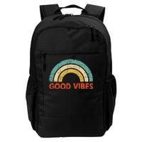 Good Vibes Only Funny Positive Inspirational Retro Daily Commute Backpack