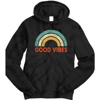 Good Vibes Only Funny Positive Inspirational Retro Tie Dye Hoodie