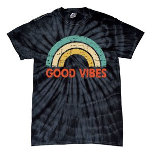 Good Vibes Only Funny Positive Inspirational Retro Tie-Dye T-Shirt