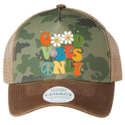 Good Vibes Only Retro Hippie Legacy Tie Dye Trucker Hat