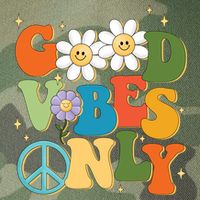 Good Vibes Only Retro Hippie Legacy Tie Dye Trucker Hat