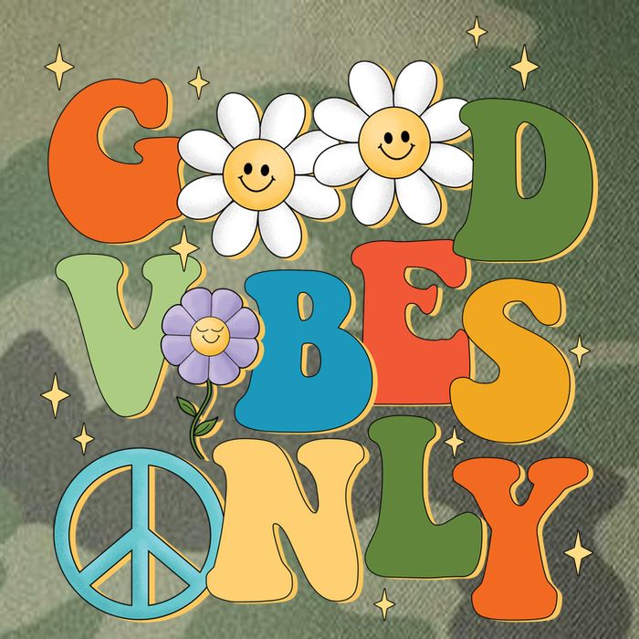 Good Vibes Only Retro Hippie Legacy Tie Dye Trucker Hat