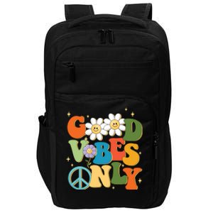 Good Vibes Only Retro Hippie Impact Tech Backpack