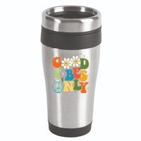 Good Vibes Only Retro Hippie 16oz Travel Tumbler