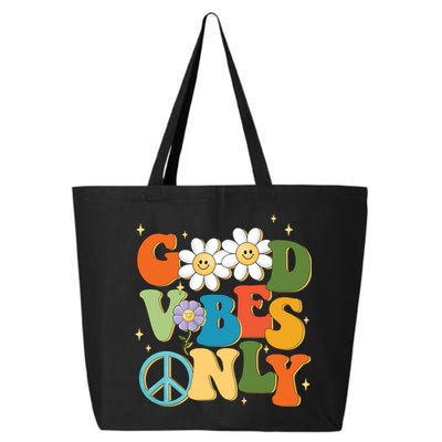 Good Vibes Only Retro Hippie 25L Jumbo Tote