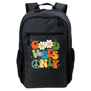 Good Vibes Only Retro Hippie Daily Commute Backpack