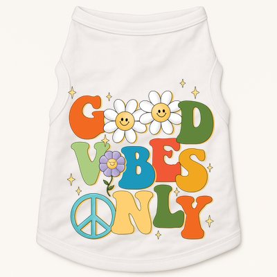 Good Vibes Only Retro Hippie Doggie Tank