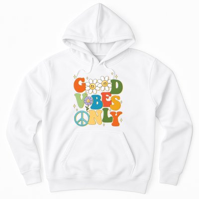 Good Vibes Only Retro Hippie Hoodie
