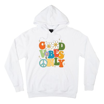 Good Vibes Only Retro Hippie Hoodie