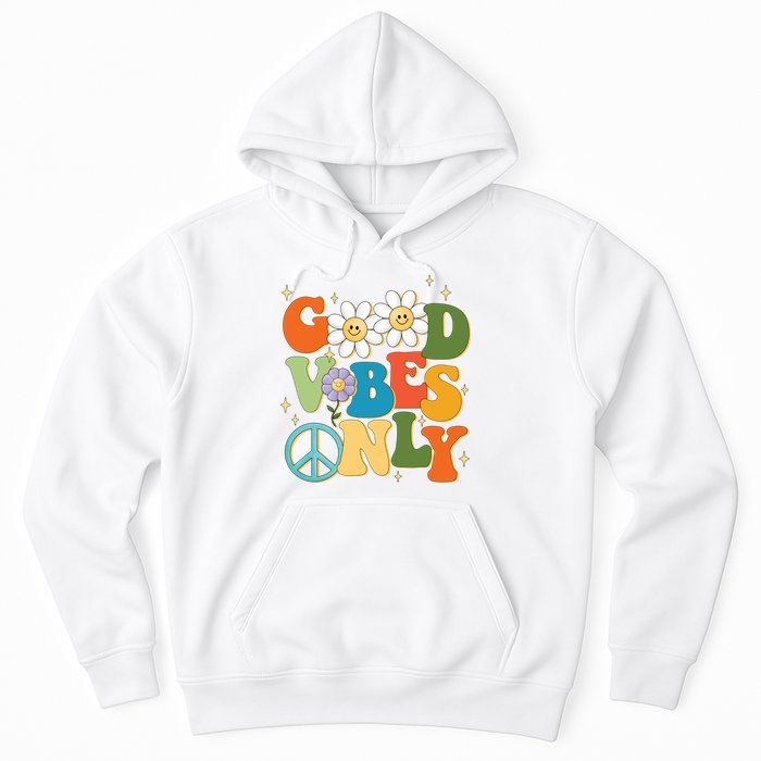 Good Vibes Only Retro Hippie Hoodie