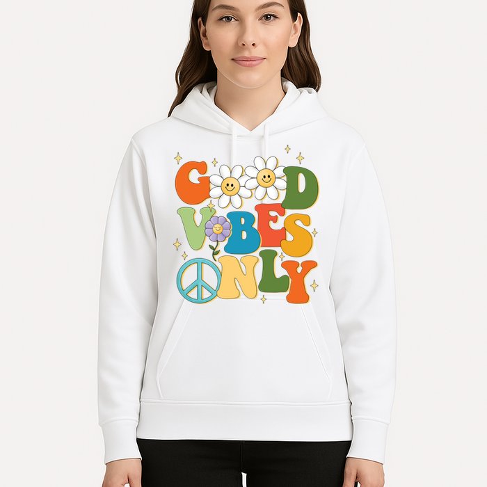 Good Vibes Only Retro Hippie Hoodie