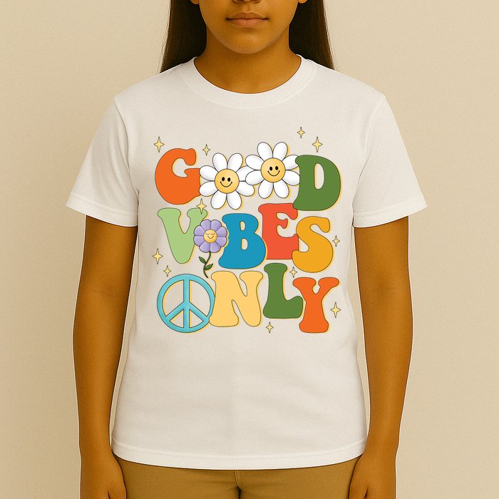 Good Vibes Only Retro Hippie T-Shirt