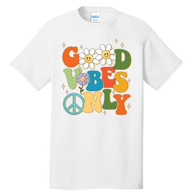 Good Vibes Only Retro Hippie Tall T-Shirt