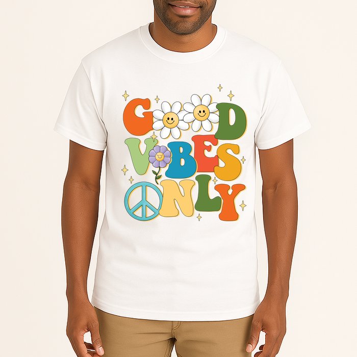 Good Vibes Only Retro Hippie Tall T-Shirt