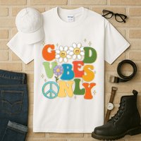 Good Vibes Only Retro Hippie Tall T-Shirt