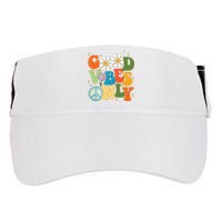 Good Vibes Only Retro Hippie Adult Drive Performance Visor