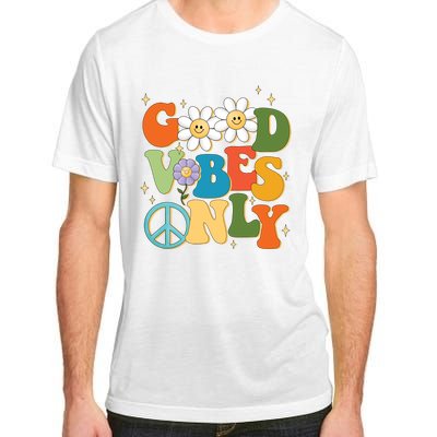 Good Vibes Only Retro Hippie Adult ChromaSoft Performance T-Shirt