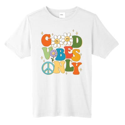 Good Vibes Only Retro Hippie Tall Fusion ChromaSoft Performance T-Shirt