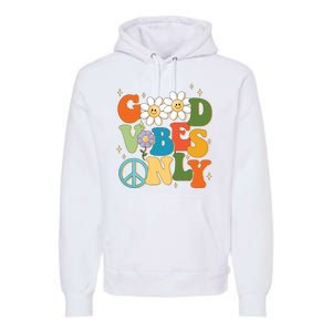 Good Vibes Only Retro Hippie Premium Hoodie