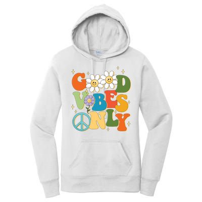 Good Vibes Only Retro Hippie Women's Pullover Hoodie