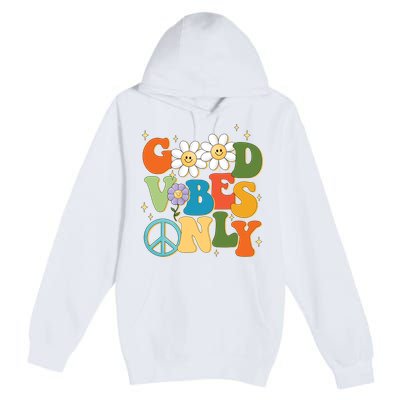 Good Vibes Only Retro Hippie Premium Pullover Hoodie