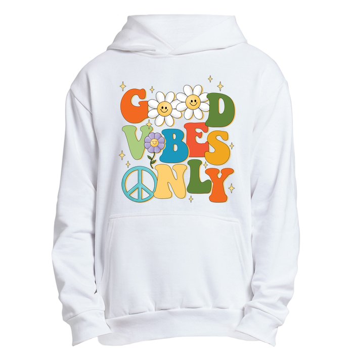 Good Vibes Only Retro Hippie Urban Pullover Hoodie