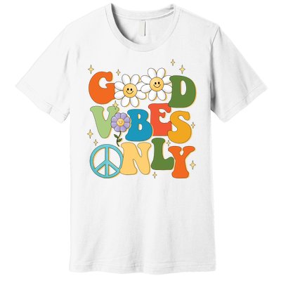 Good Vibes Only Retro Hippie Premium T-Shirt