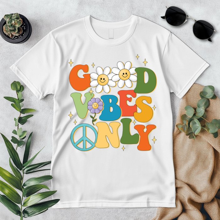 Good Vibes Only Retro Hippie Premium T-Shirt