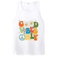 Good Vibes Only Retro Hippie PosiCharge Competitor Tank