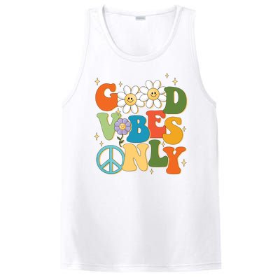 Good Vibes Only Retro Hippie PosiCharge Competitor Tank