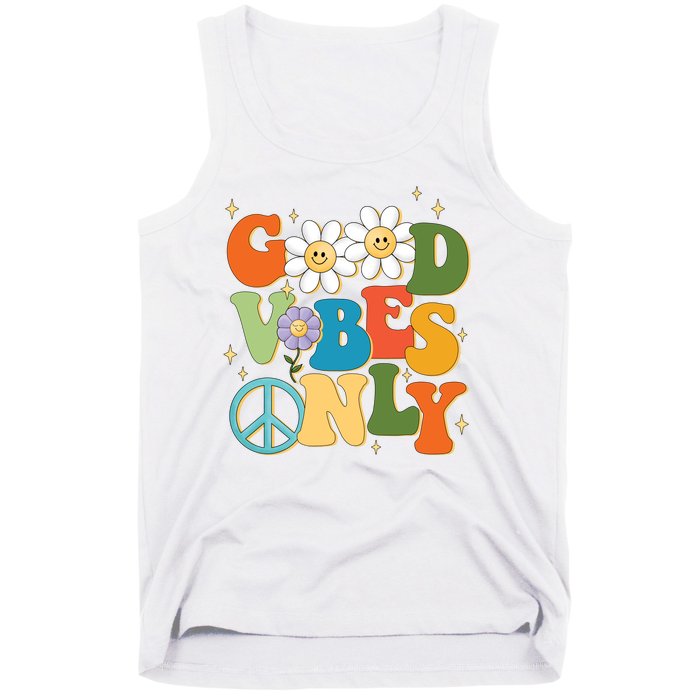 Good Vibes Only Retro Hippie Tank Top