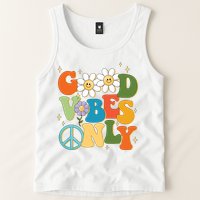 Good Vibes Only Retro Hippie Tank Top