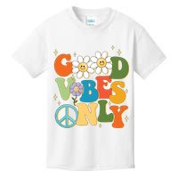 Good Vibes Only Retro Hippie Kids T-Shirt