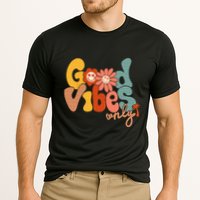 Good Vibes Only Flower Hawaii Beach Summer Vacation Family Cooling Performance Crew T-Shirt