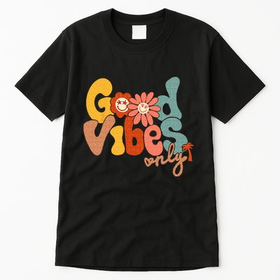 Good Vibes Only Flower Hawaii Beach Summer Vacation Family Tall T-Shirt
