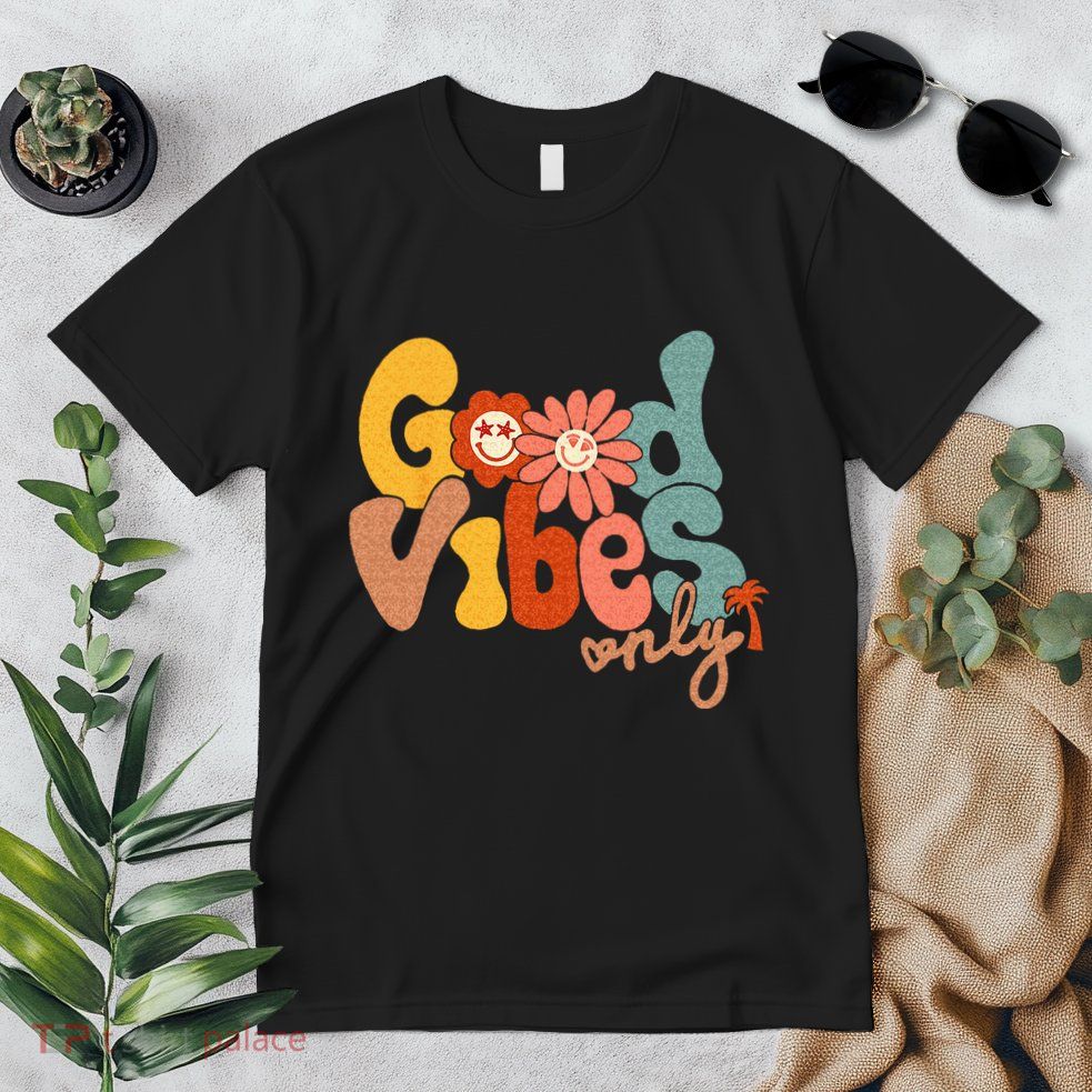 Good Vibes Only Flower Hawaii Beach Summer Vacation Family Premium T-Shirt