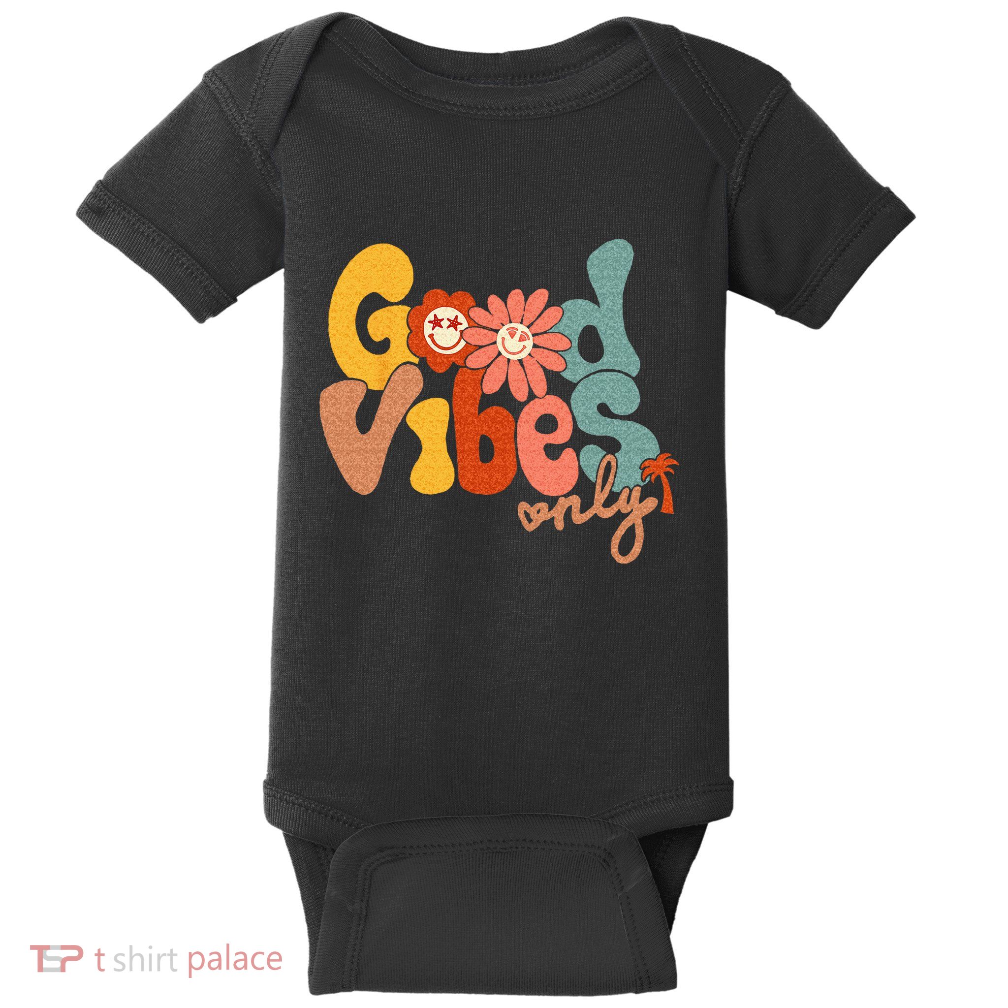 Good Vibes Only Flower Hawaii Beach Summer Vacation Family Baby Bodysuit