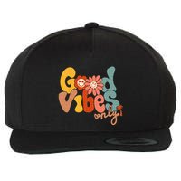 Good Vibes Only Flower Hawaii Beach Summer Vacation Family Wool Snapback Cap