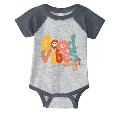 Good Vibes Only Flower Hawaii Beach Summer Vacation Family Infant Baby Jersey Bodysuit