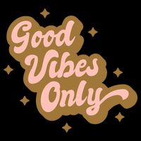 Good Vibes Only Retro Drawstring Bag