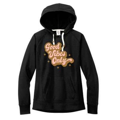 Good Vibes Only Retro Women's Fleece Hoodie