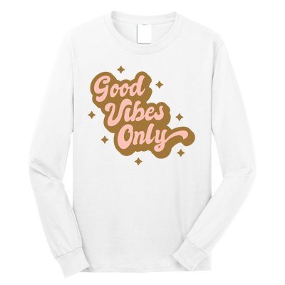 Good Vibes Only Retro Long Sleeve Shirt