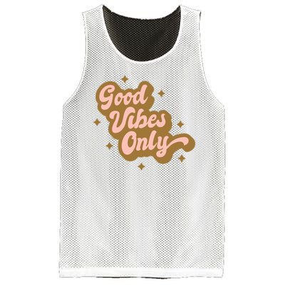 Good Vibes Only Retro Mesh Reversible Basketball Jersey Tank