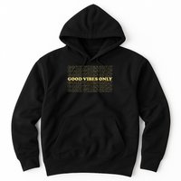 Good Vibes Only Vintage Optimist Positive Thinking Retro Hoodie