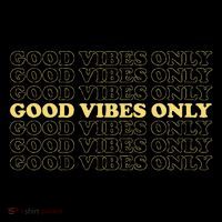 Good Vibes Only Vintage Optimist Positive Thinking Retro Apron