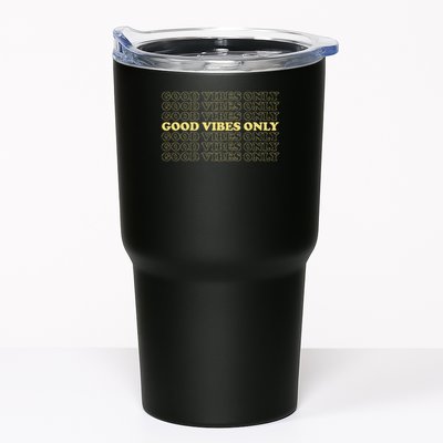 Good Vibes Only Vintage Optimist Positive Thinking Retro Tumbler