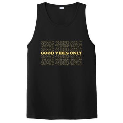 Good Vibes Only Vintage Optimist Positive Thinking Retro PosiCharge Competitor Tank