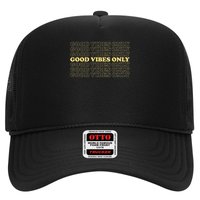 Good Vibes Only Vintage Optimist Positive Thinking Retro Hat