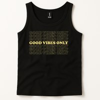Good Vibes Only Vintage Optimist Positive Thinking Retro Tank Top