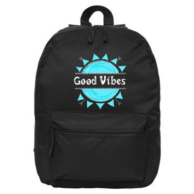 Good Vibes Only Positivity Rebelution Peace Love 16 in Basic Backpack